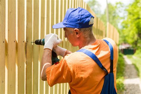 handyman for fence installation.